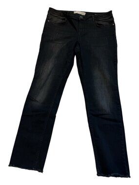 YAYA DENIM STUDIO Black Jeans The Ultimate Straight EU Sz 40 Stretchy Large